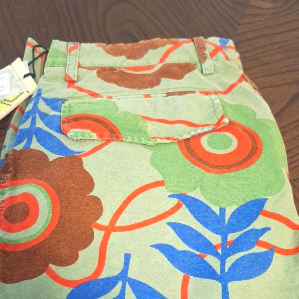 Vintage Floral Print Pants